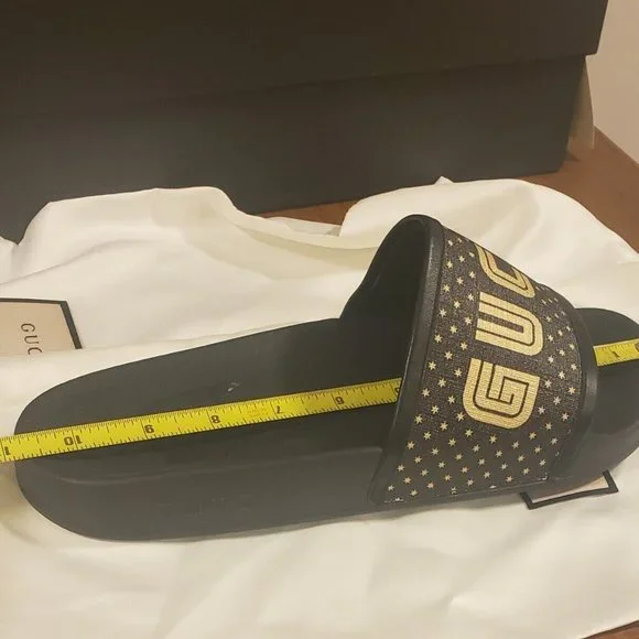 Gucci x SEGA Slides Gold/Black - Size 8 NWB Gucci x SEGA Slides Gold/Black - Size 8 NWB main image 2